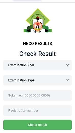 neco result page